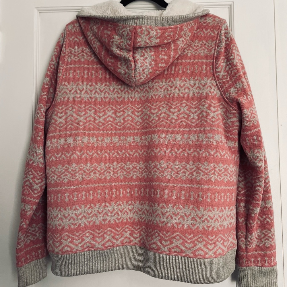 brand new!! XL sonoma pink zip up with a hoodie!! 🌸 - Picture 3 of 3